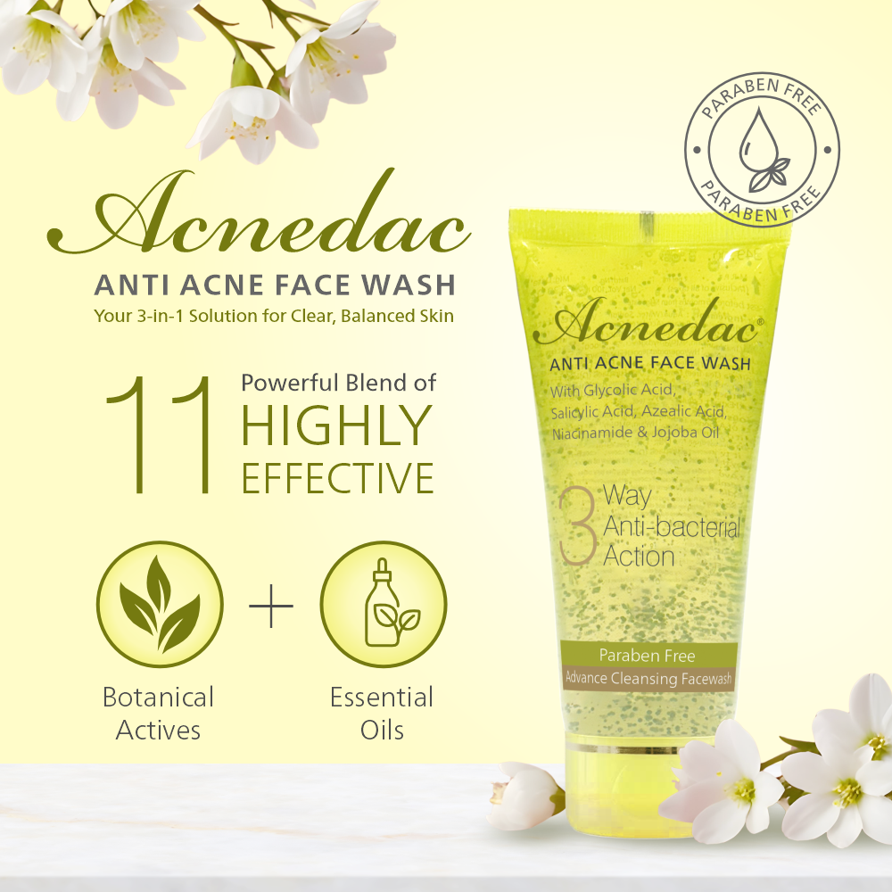 Acnedac 3 Way Antibacterial Antiacne Face Wash - Image 2