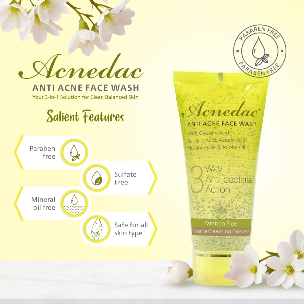 Acnedac 3 Way Antibacterial Antiacne Face Wash - Image 5