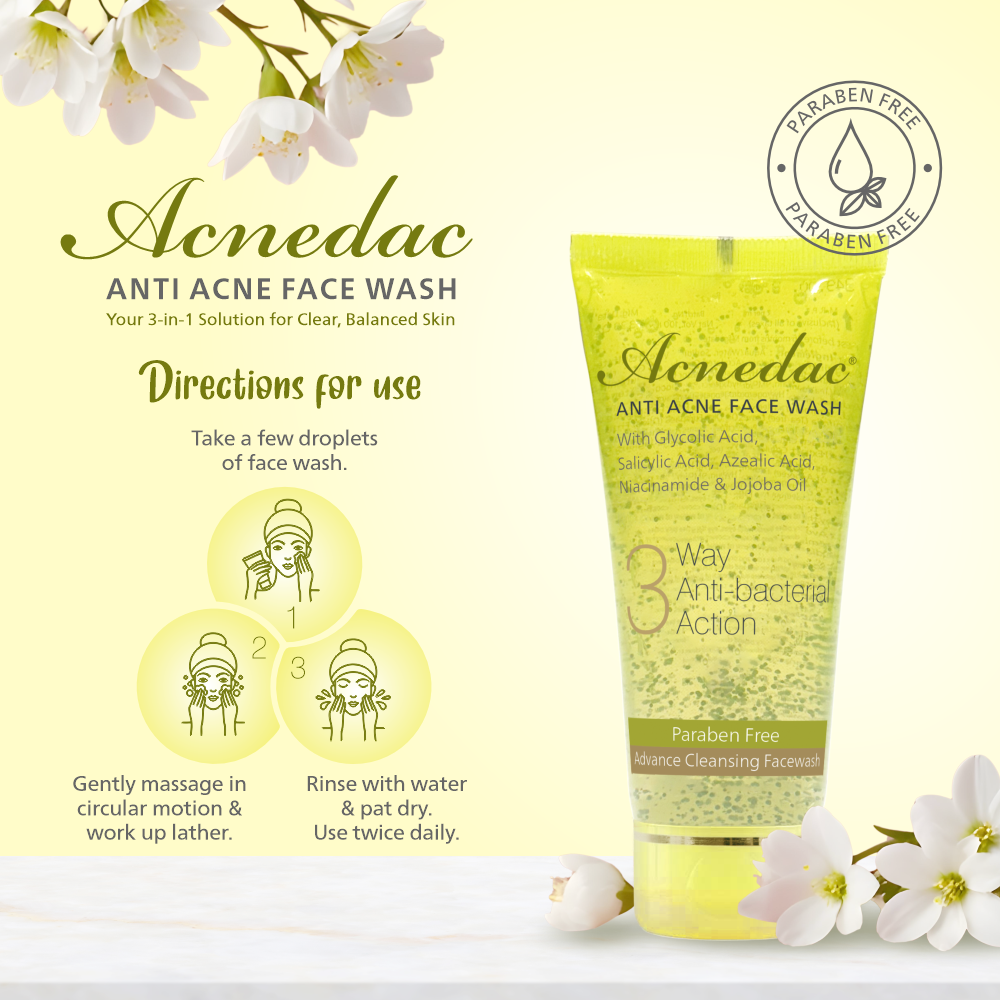 Acnedac 3 Way Antibacterial Antiacne Face Wash - Image 6