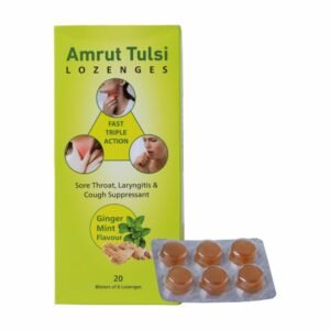 Amrut Tulsi Lozenges (Ginger Mint Flavour)