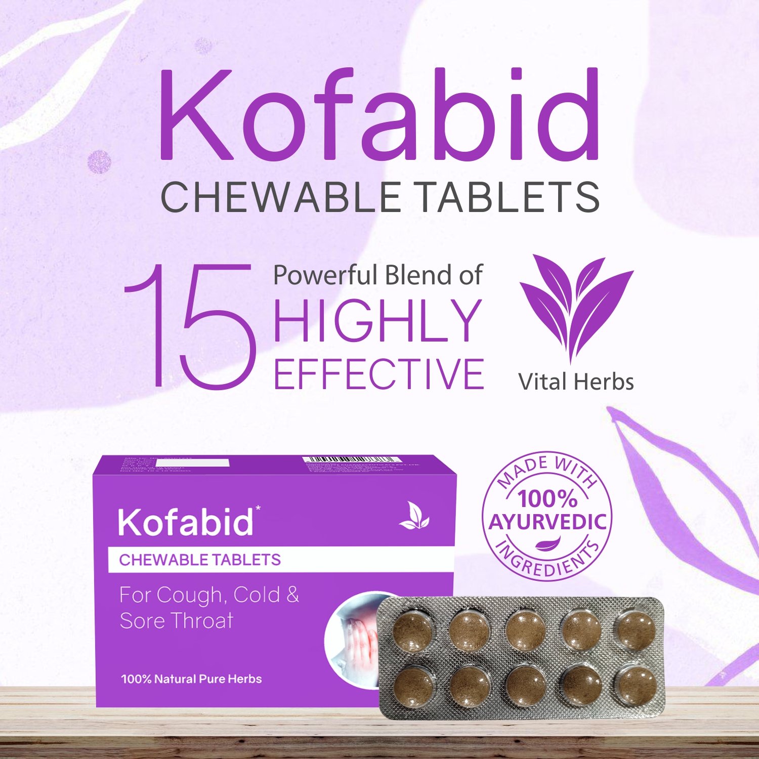 Kofabid Chewable Tablets - Image 2