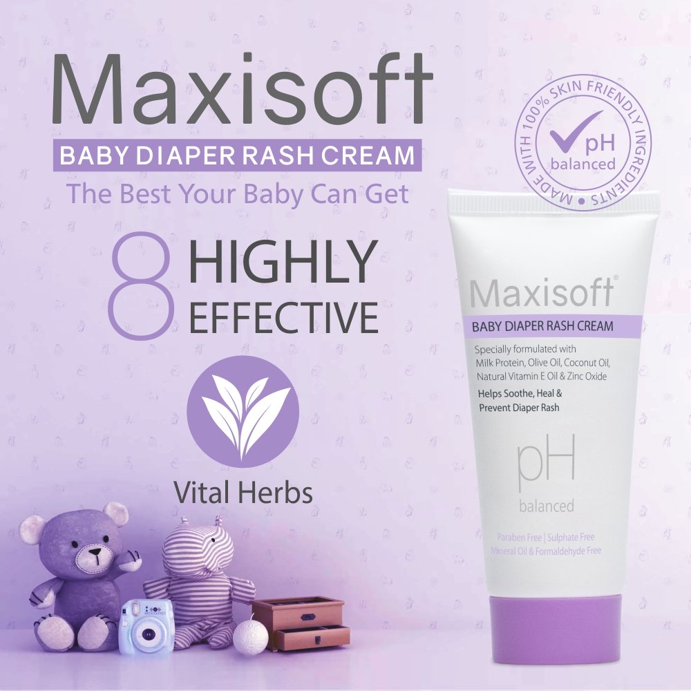 Maxisoft Baby Diaper Rash Cream - Image 3