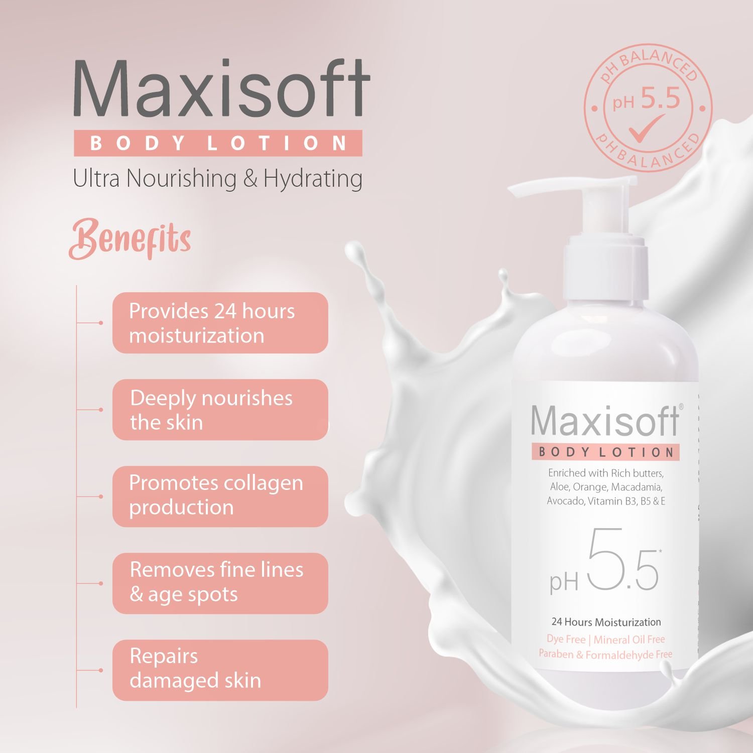 Maxisoft Body Lotion 300 ml - Image 4