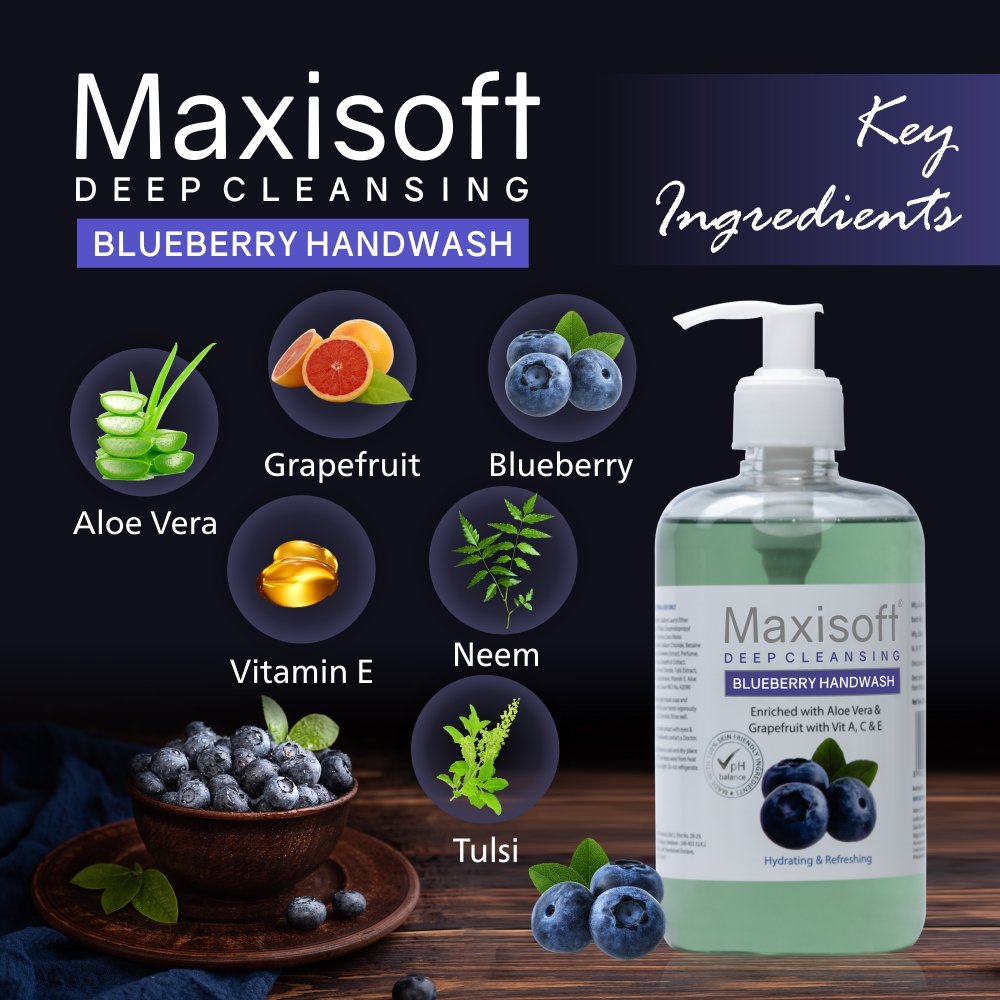 Maxisoft Deep Cleansing Blueberry Hand Wash - Image 3