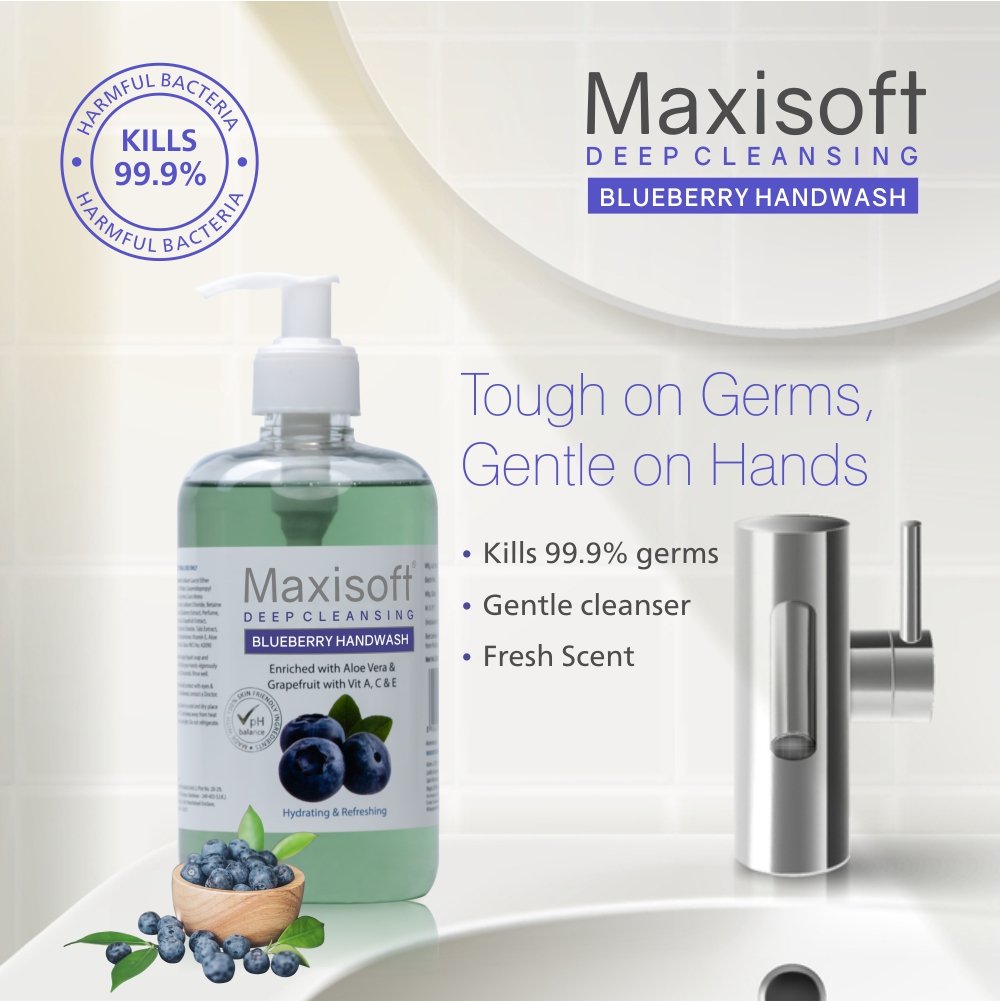 Maxisoft Deep Cleansing Blueberry Hand Wash - Image 4