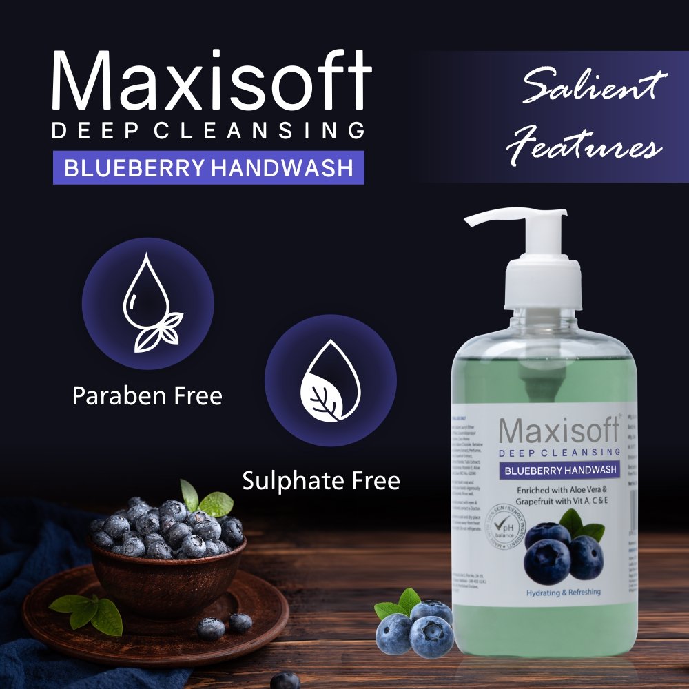 Maxisoft Deep Cleansing Blueberry Hand Wash - Image 6