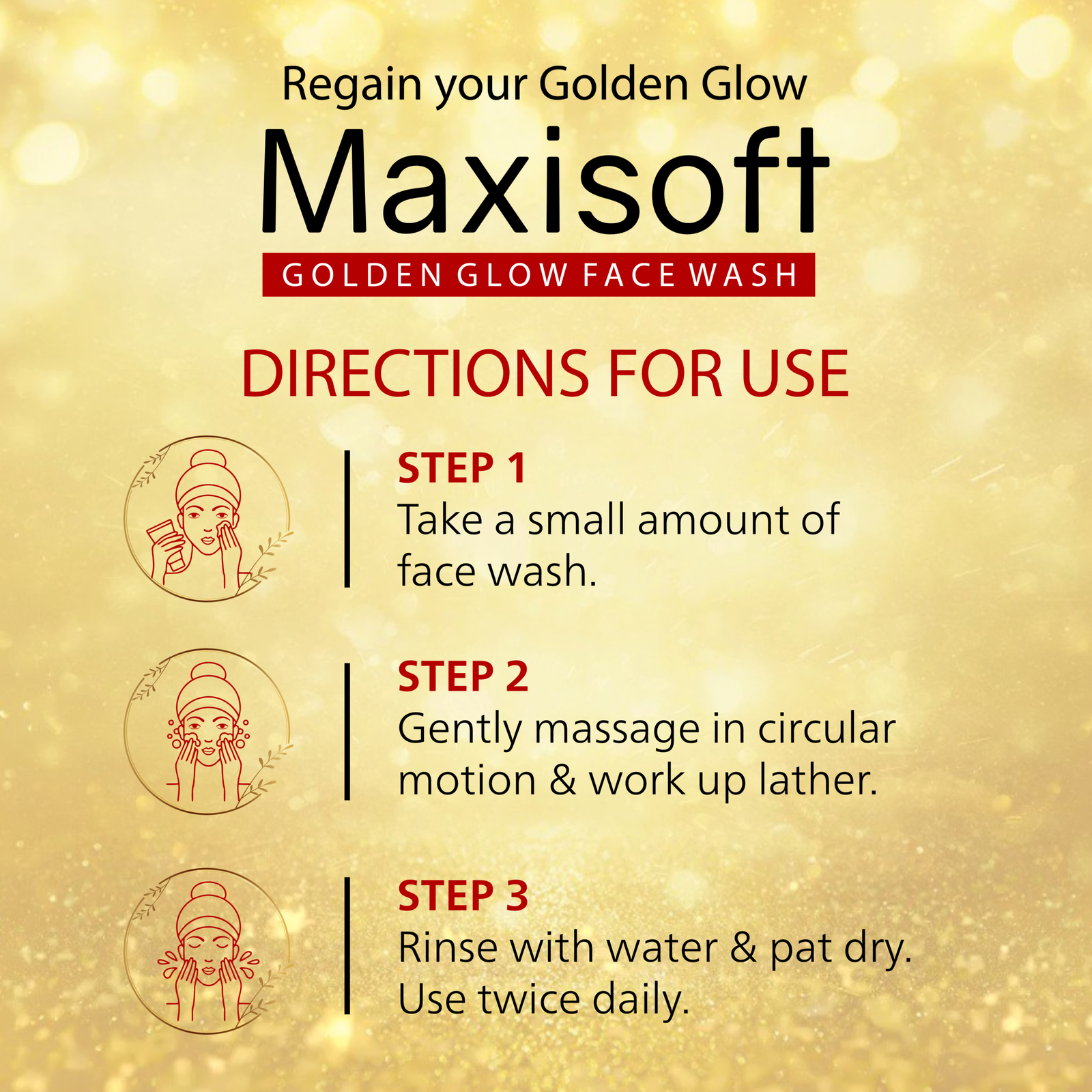 Maxisoft Golden Glow Face Wash - Image 7