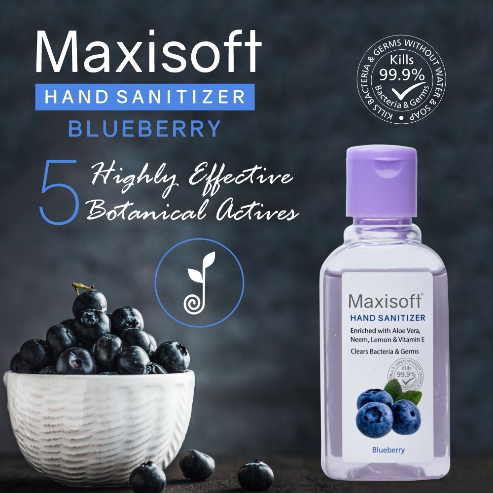 Maxisoft Hand Sanitizer (Gel) Blueberry 60 ml - Image 2