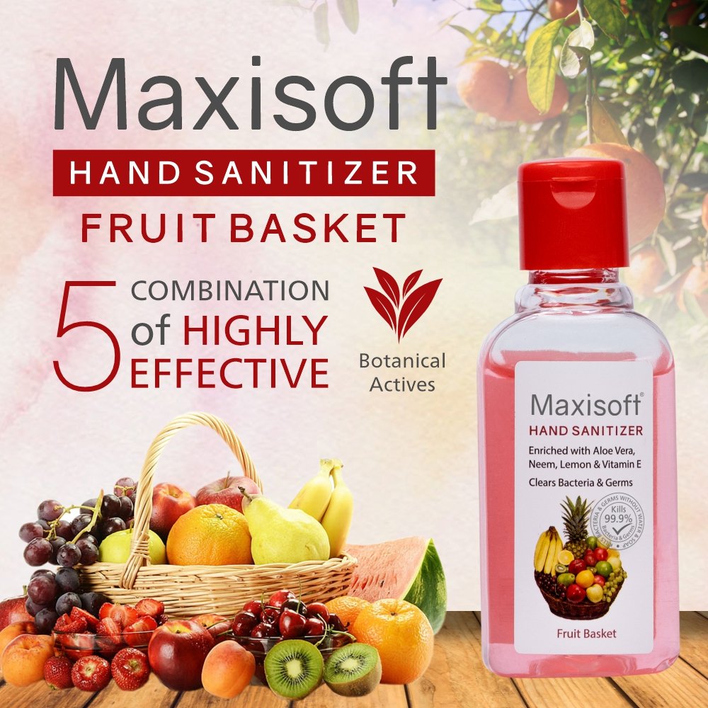 Maxisoft Hand Sanitizer (Gel) Fruit Basket 60 ml - Image 2