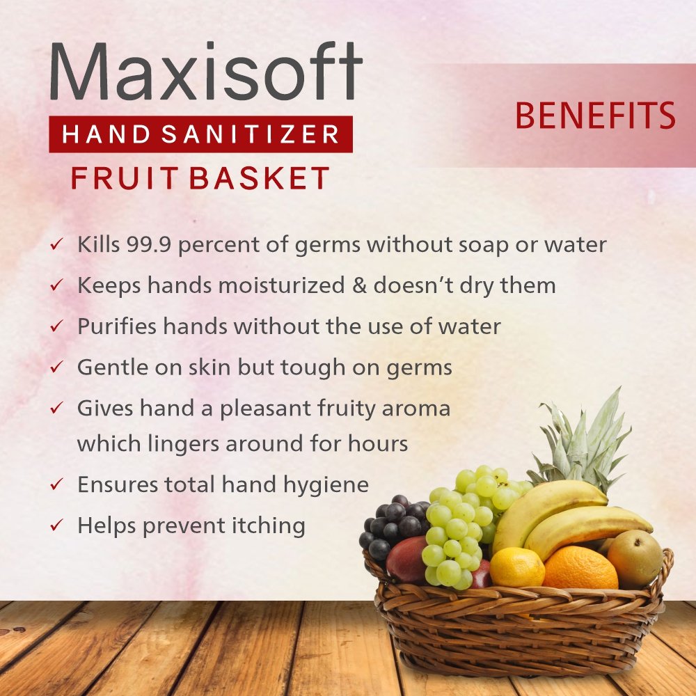 Maxisoft Hand Sanitizer (Gel) Fruit Basket 60 ml - Image 5