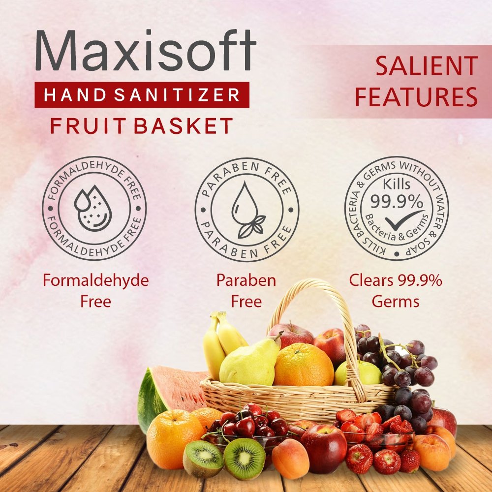 Maxisoft Hand Sanitizer (Gel) Fruit Basket 60 ml - Image 6