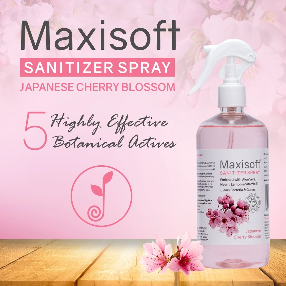 Maxisoft Hand Sanitizer (Spray) Japanese Cherry Blossom 500 ml - Image 2