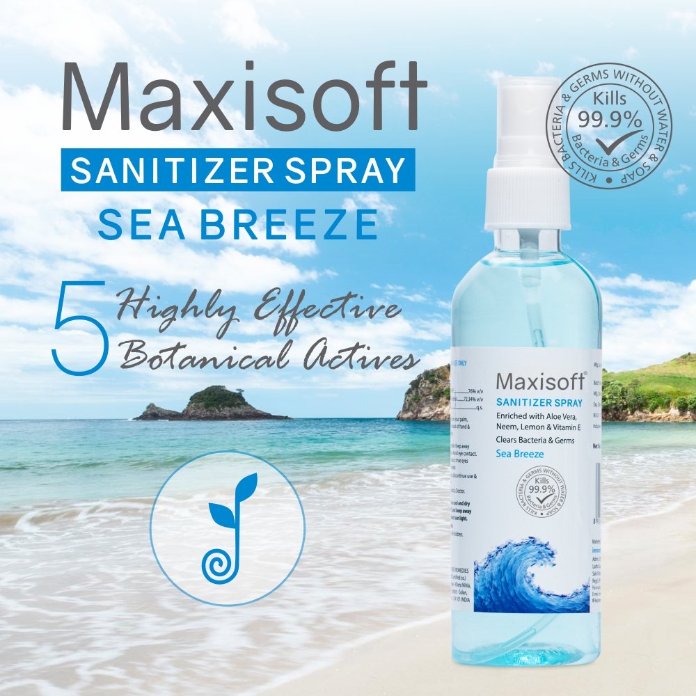 Maxisoft Hand Sanitizer (Spray) Sea Breeze 120 ml - Image 2