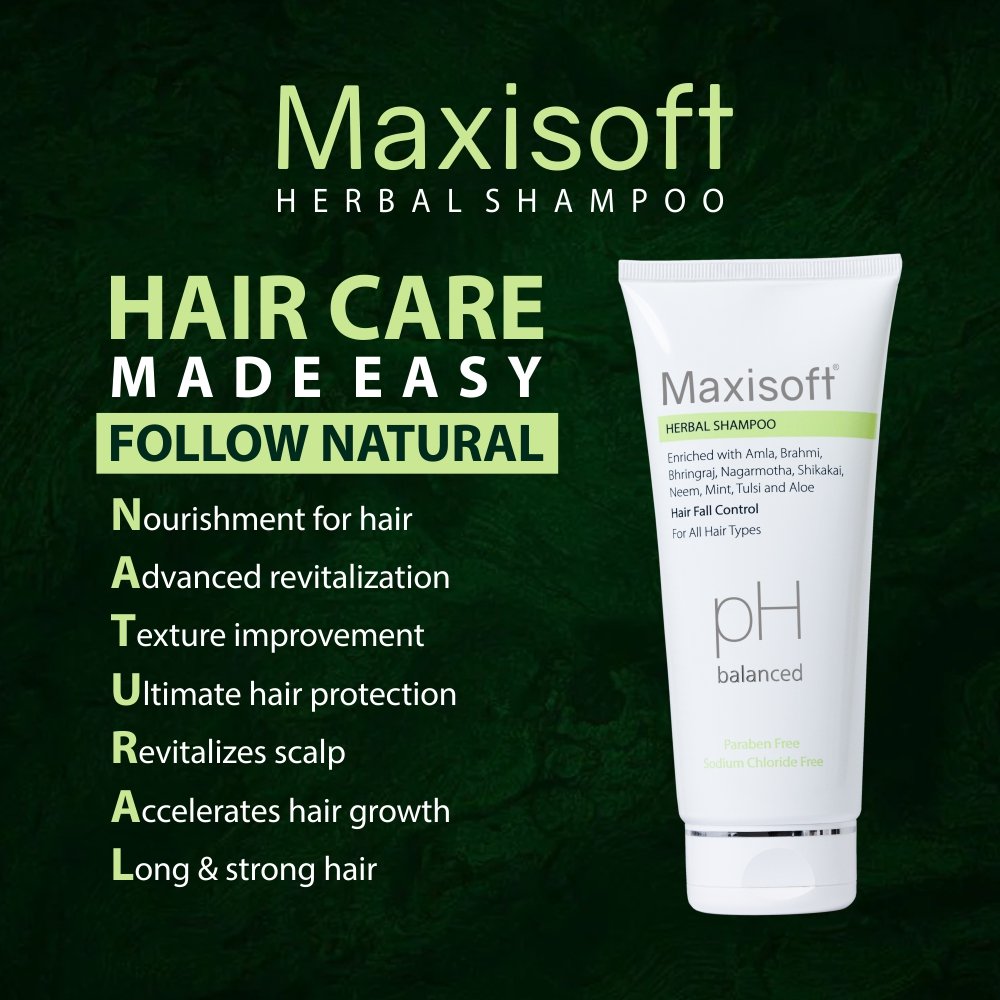 Maxisoft Herbal Shampoo 100 ml - Image 4