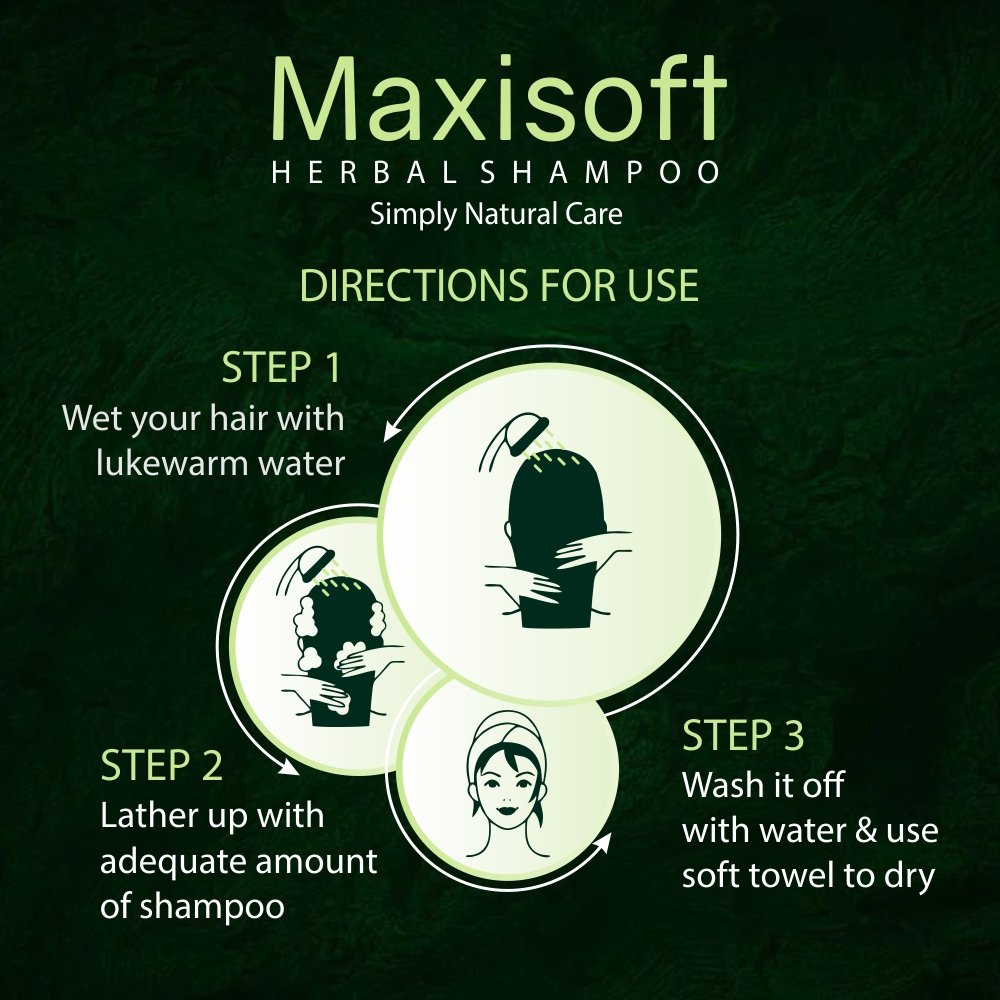 Maxisoft Herbal Shampoo 100 ml - Image 6