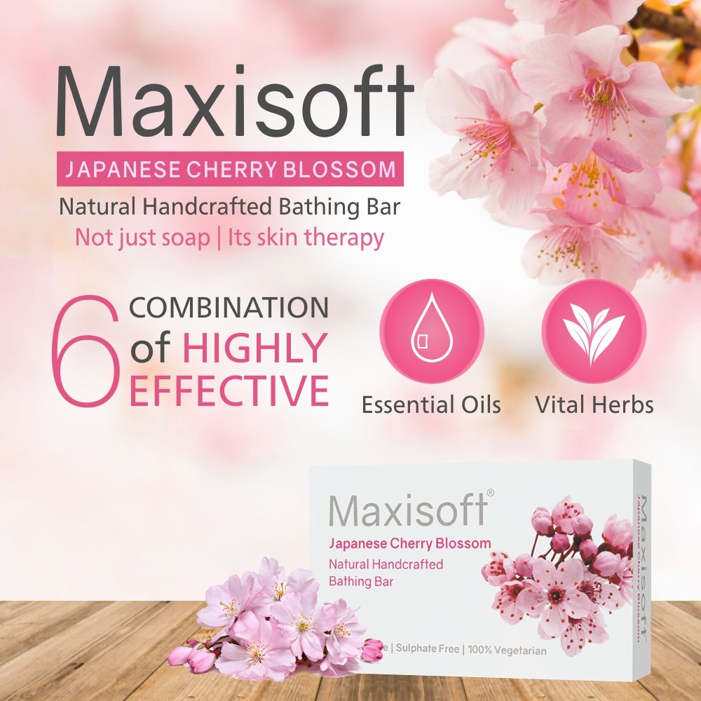 Maxisoft Japanese Cherry Blossom Bathing Bar - Image 2