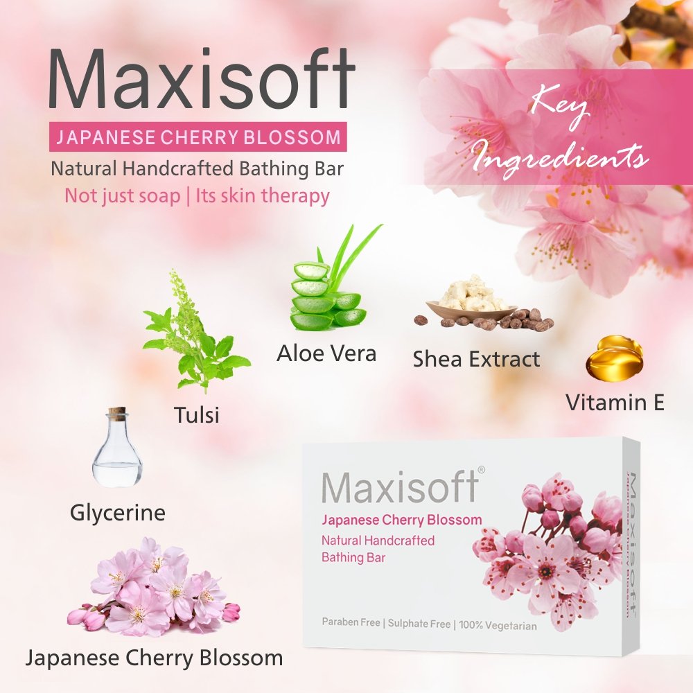 Maxisoft Japanese Cherry Blossom Bathing Bar - Image 3
