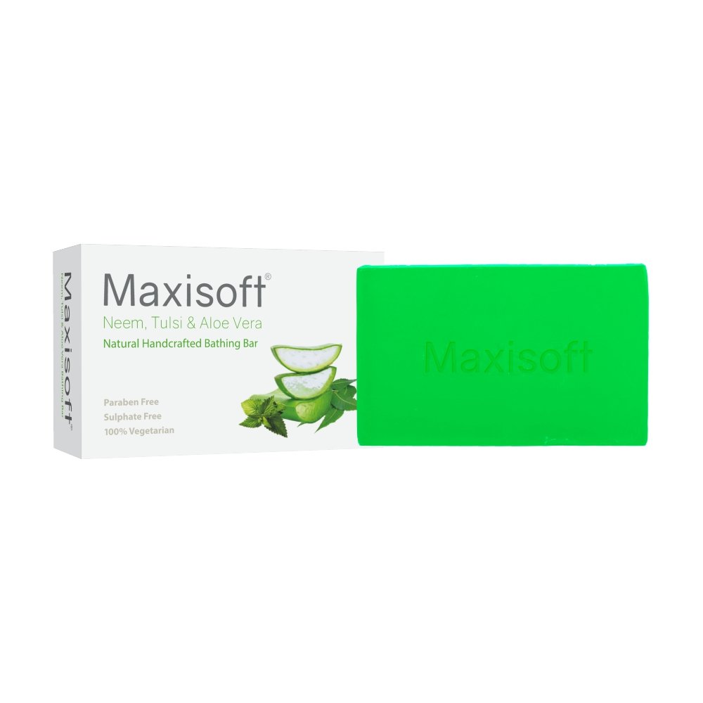 Maxisoft Neem Tulsi Aloe Vera Bathing Bar