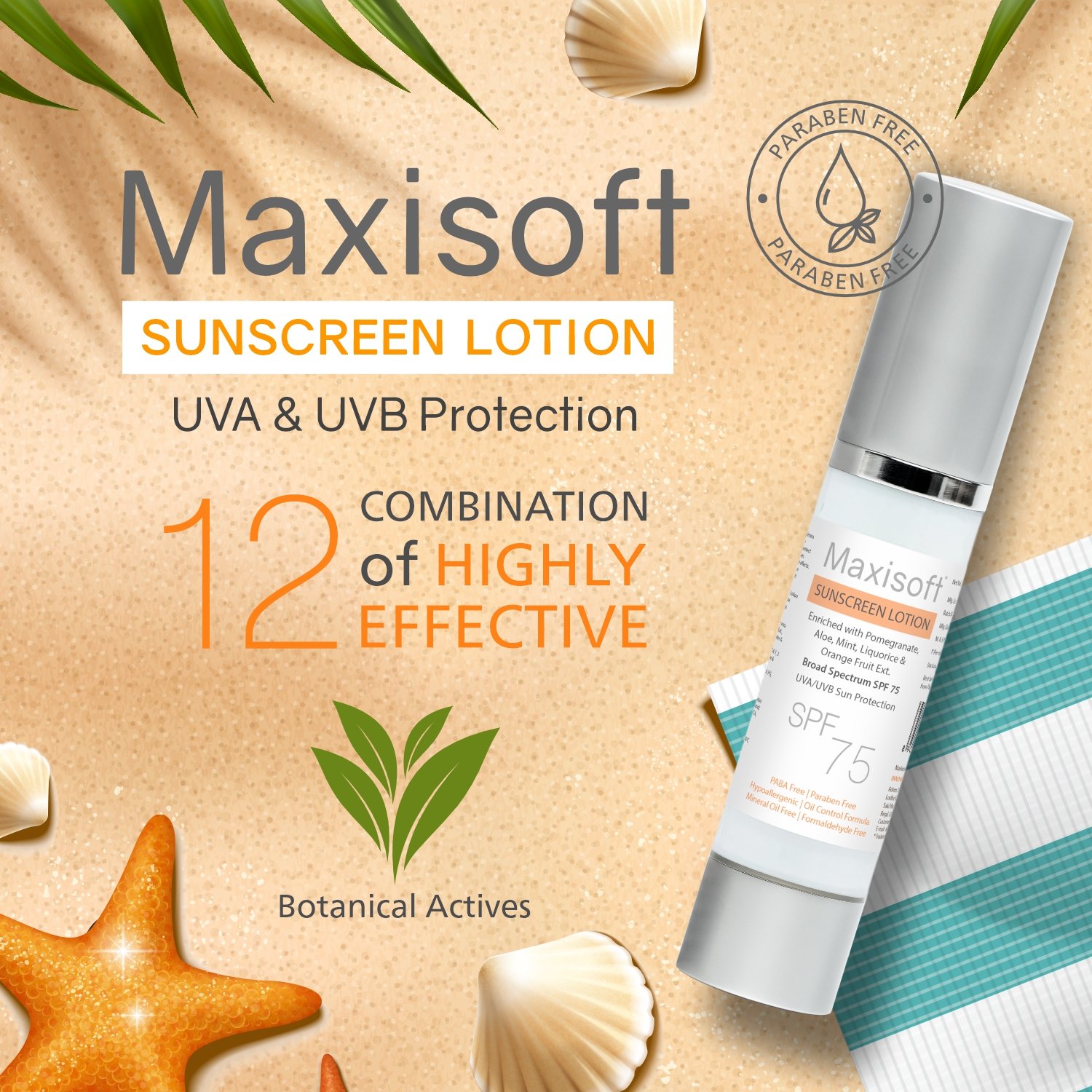 Maxisoft Sunscreen Lotion (SPF 75) - Image 2