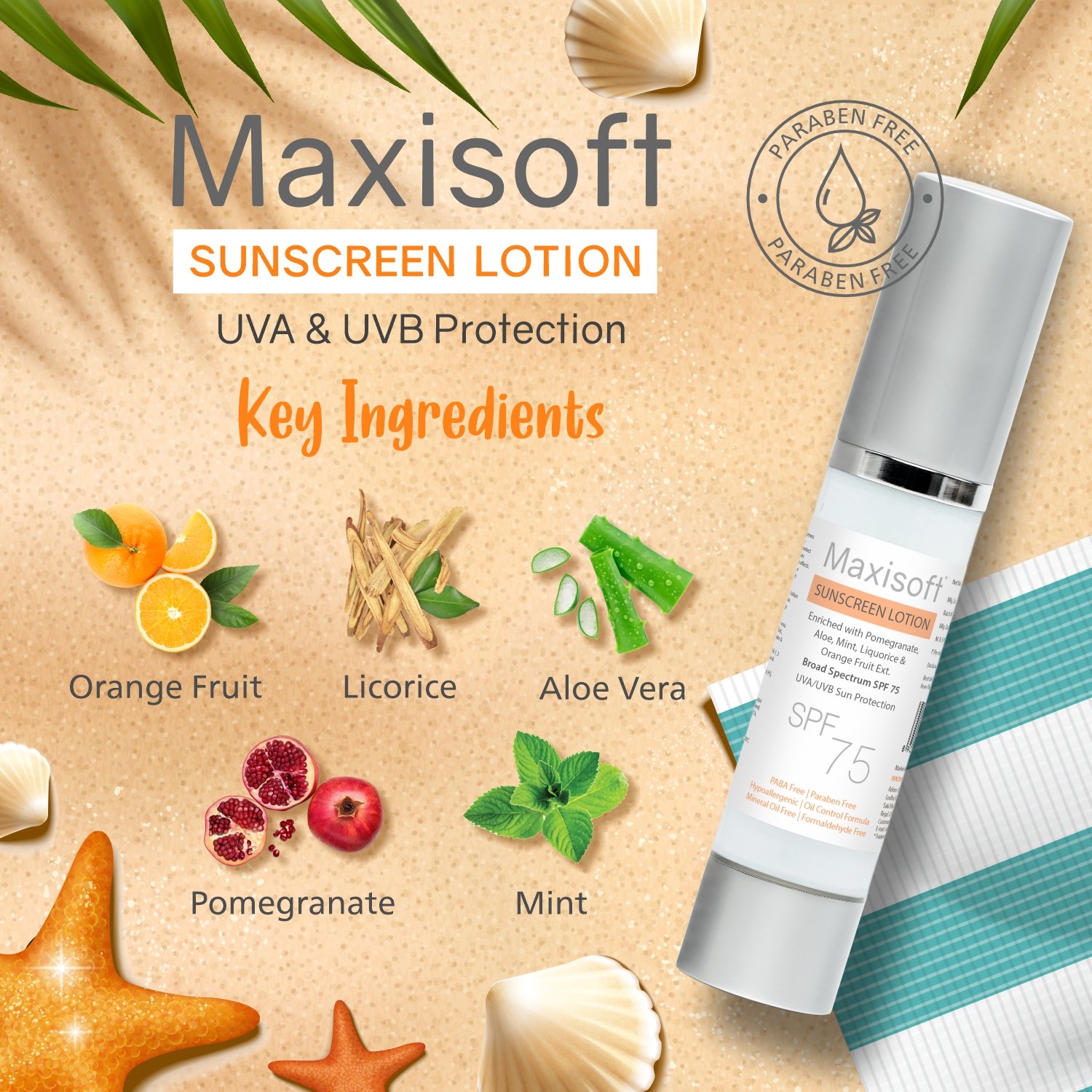 Maxisoft Sunscreen Lotion (SPF 75) - Image 3