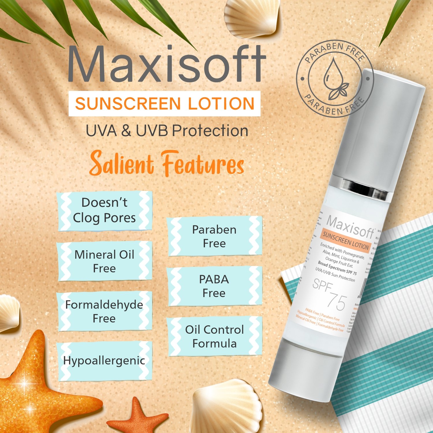 Maxisoft Sunscreen Lotion (SPF 75) - Image 5
