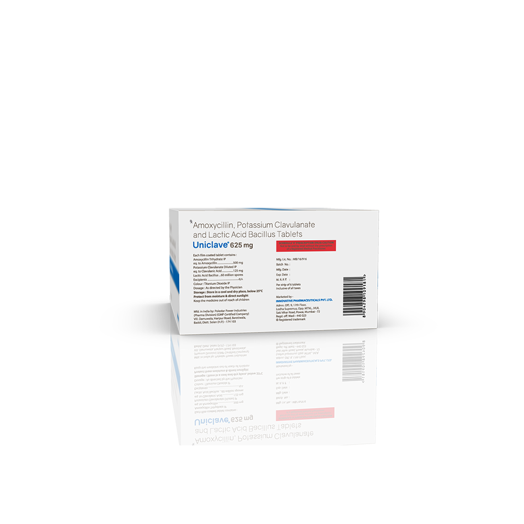 Uniclave 625 mg Tablets (1 x 6) - Image 4